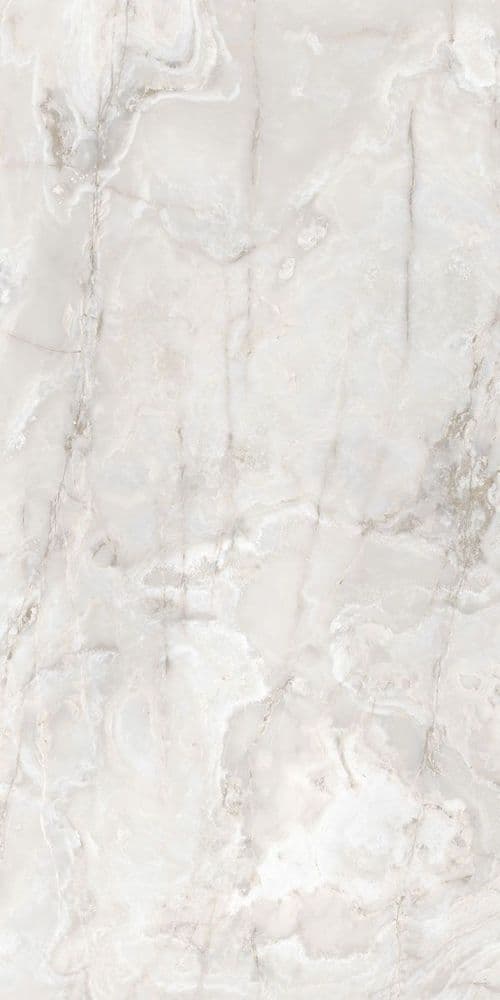 ONYX&MORE WHITE ONYX SATIN 6MM R 160X320