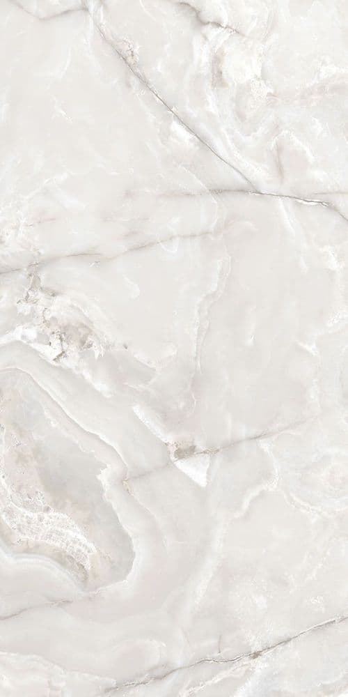 ONYX&MORE WHITE ONYX SATIN 6MM R 160X320