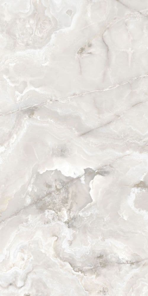 ONYX&MORE WHITE ONYX SATIN 6MM R 160X320