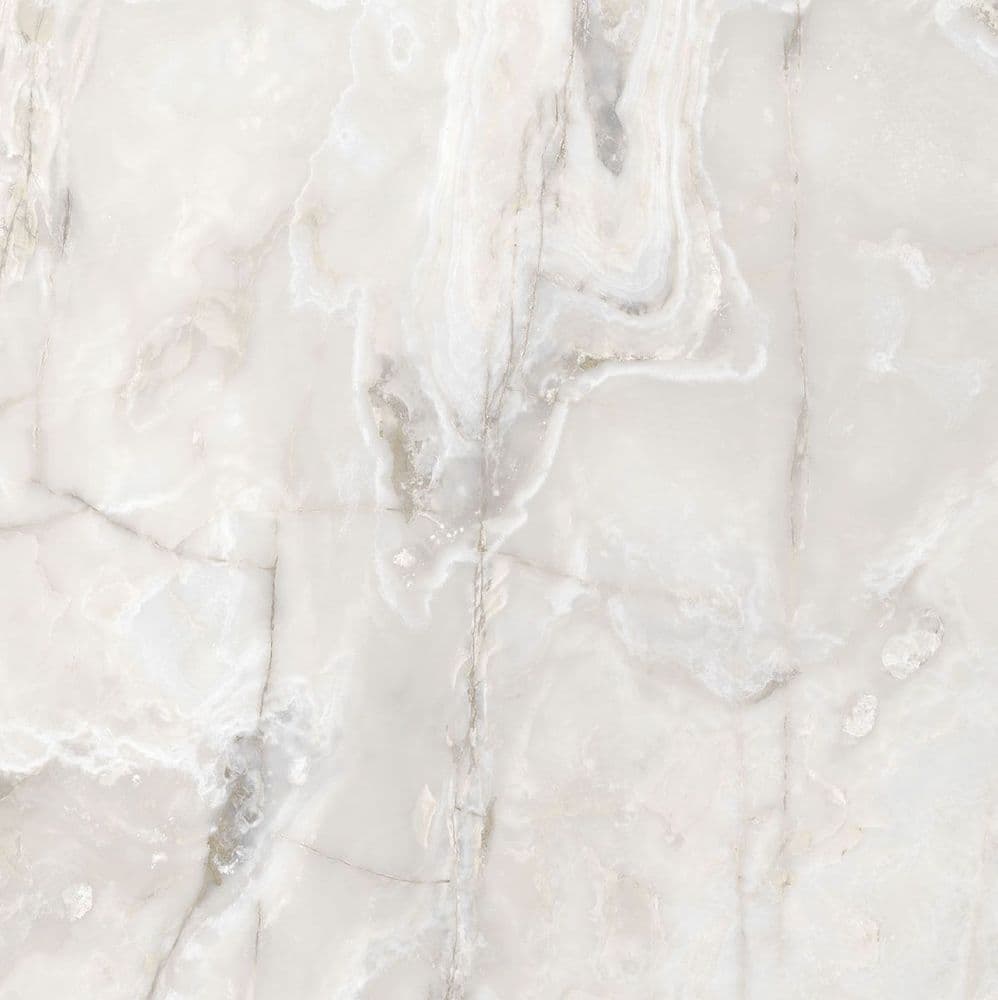 ONYX&MORE WHITE ONYX SATIN 6MM R 160X160