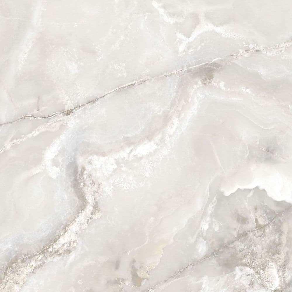 ONYX&MORE WHITE ONYX SATIN 6MM R 160X160