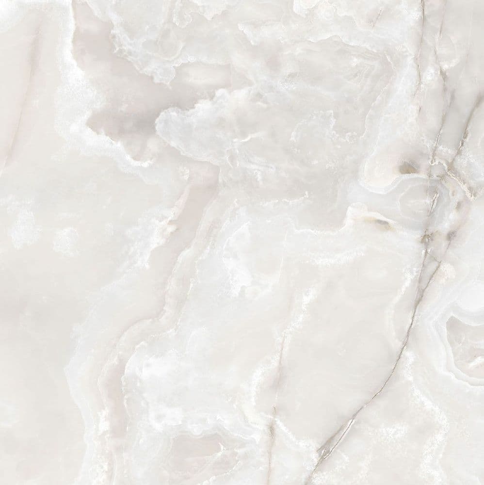 ONYX&MORE WHITE ONYX SATIN 6MM R 160X160