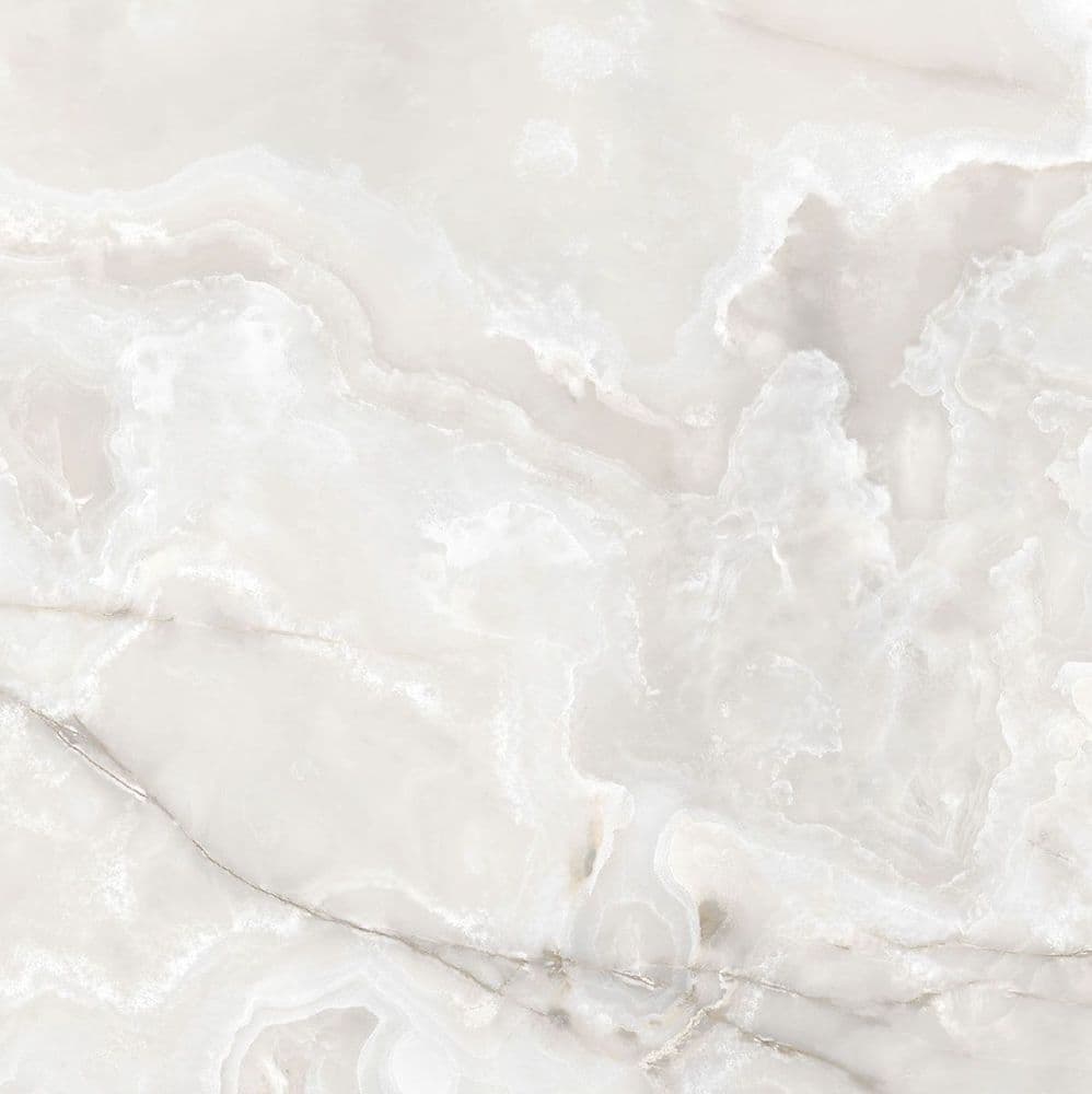 ONYX&MORE WHITE ONYX SATIN 6MM R 160X160