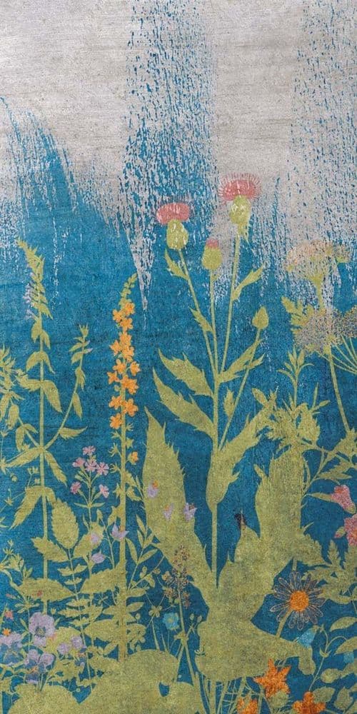 W&S D+ BOTANICAL BLUE A 160X320
