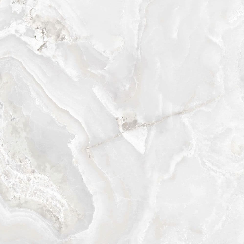 ONYX&MORE WHITE ONYX SATIN 6MM R 120x120