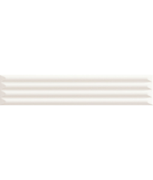 Керамическая плитка UP WHITE CANNETTATO GLOSSY 5x25 