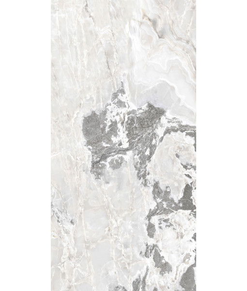 Керамогранит  ONYX&MORE WHITE BLEND SATIN 6MM R  120x240