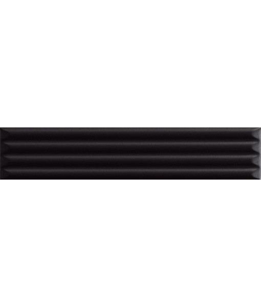 Керамическая плитка UP 25x5 UP Cannettato Black Matte